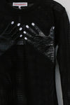 Walter van Beirendonck hand grid top AW22-23 8033 black